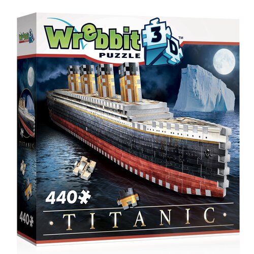 Puzzle 3D WREBBIT Titanic (440 elementów)