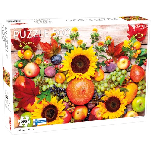 Puzzle TACTIC Owoce i Kwiaty 58295 (500 elementów)