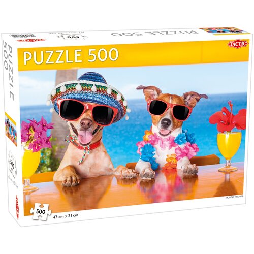Puzzle TACTIC Wakacyjne Psy 58311 (500 elementów)