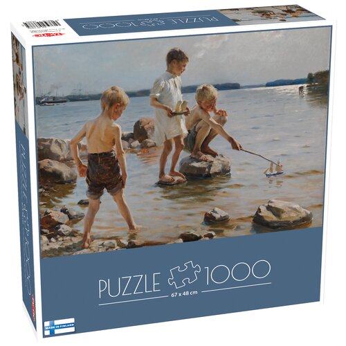 Puzzle TACTIC Albert Edelfelt Chłopcy bawiący się na brzegu 58688 (1000 elementów)