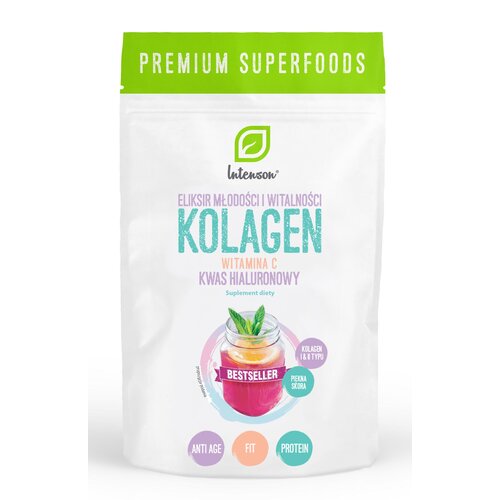 Kolagen INTENSON Witamina C + kwas hialuronowy (250 g)