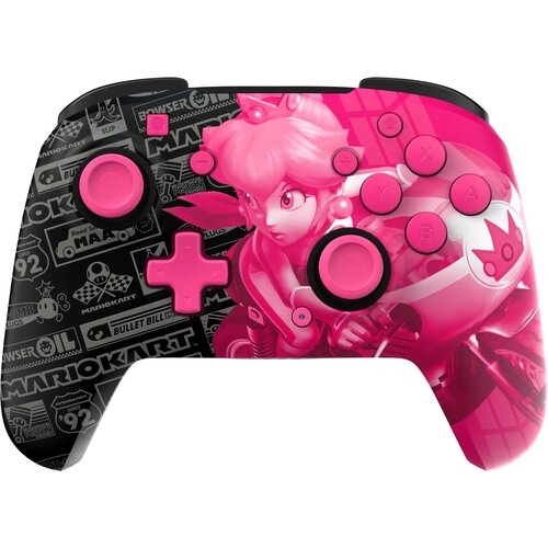 Kontroler PDP Rematch Grand Prix Peach Glow in the Dark Czarno-różowy
