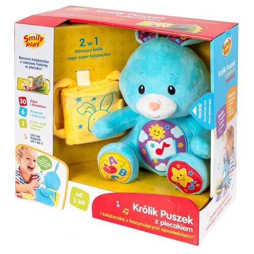 Zabawka interaktywna SMILY PLAY Królik Puszek z plecakiem SP98297