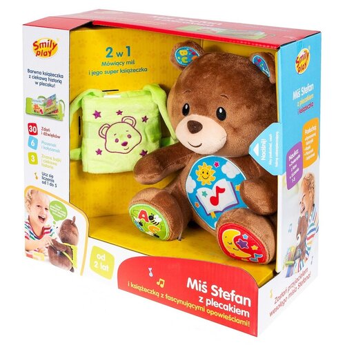 Zabawka interaktywna SMILY PLAY Miś Stefan z plecakiem SP98296