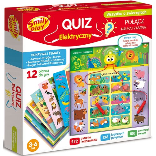 Zabawka edukacyjna SMILY PLAY Wszystko O Zwierzętach SP98277