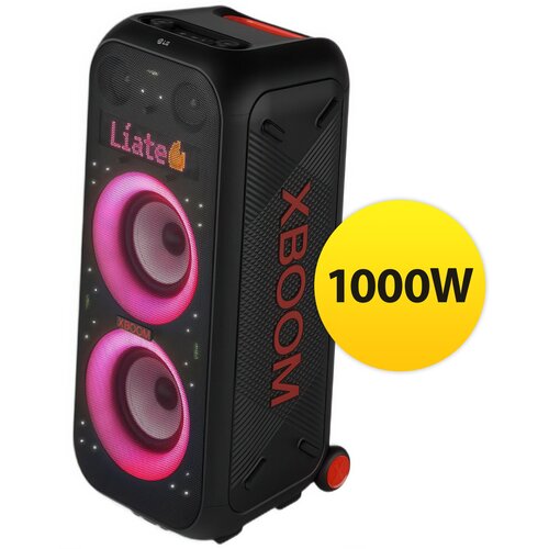 Power Audio LG XBOOM XL9T, 1000W,Bluetooth,Wyświetlacz pixelowy,Wejście mikrofonowe i gitarowe,Aplikacja XBOOM,IPX4