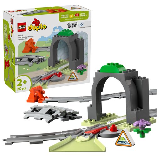 LEGO 10425 DUPLO Tunel i tory kolejowe - zestaw rozszerzający