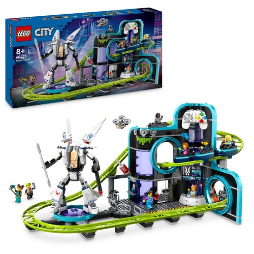 LEGO 60421 City Park Świat Robotów z rollercoasterem