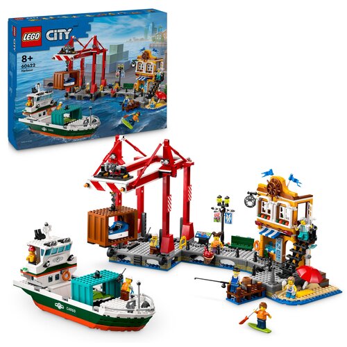 LEGO 60422 City Nadmorski port ze statkiem towarowym