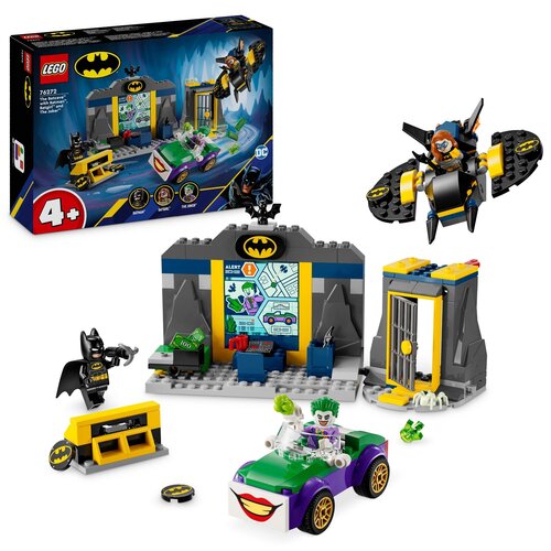 LEGO 76272 DC Batman Jaskinia Batmana z Batmanem, Batgirl i Jokerem