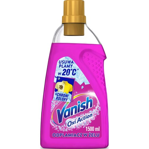 Odplamiacz do prania VANISH Oxi Action Różowy 1500 ml