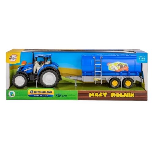 Traktor DAFFI Mały rolnik New Holland T5 z cysterną na mleko T-516