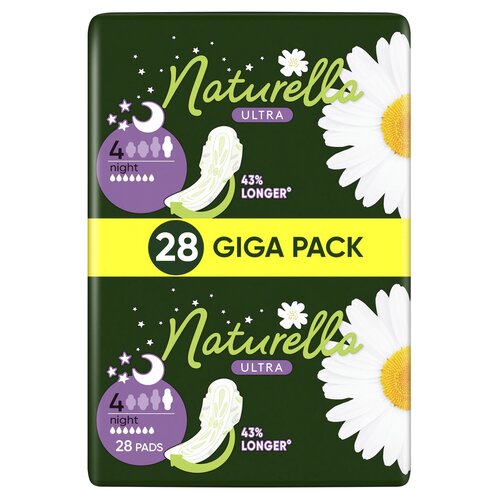 Podpaski NATURELLA Ultra Night Rozmiar 4 (28 sztuk)
