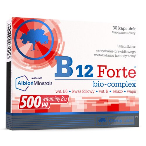 Kompleks witamin i minerałów OLIMP B12 Forte Bio-Complex (30 kapsułek)