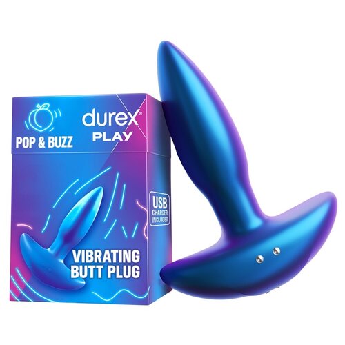 Wibrująca zatyczka analna DUREX Play Pop & Buzz
