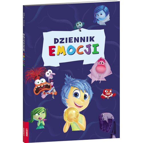 Książka z naklejkami Disney Pixar W głowie się nie mieści 2 Dziennik emocji (miękka okładka)