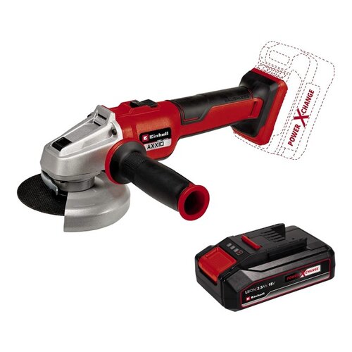 Szlifierka kątowa EINHELL AXXIO 18/115 Q Solo + Akumulator EINHELL Power X-Change 4511516 2.5Ah 18V