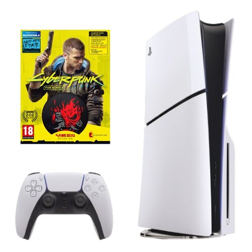 Konsola SONY PlayStation 5 Slim + Cyberpunk 2077 Fan Bundle Pack Gra PS4