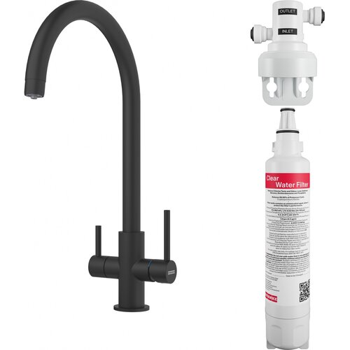 Bateria kuchenna FRANKE Lina Clear Water 160.0702.681 Czarny mat