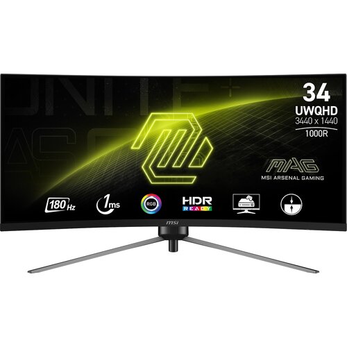 Monitor MSI MAG 345CQR 34" 3440x1440px 180Hz 1ms [MPRT] Curved