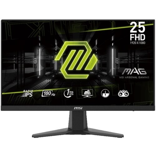 Monitor MSI MAG 256F 24.5” 1920x1080px IPS 180Hz 1ms (GTG)