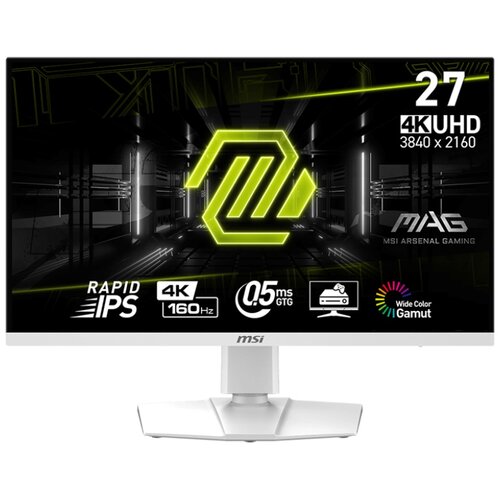 Monitor MSI MAG 274URFW 27” 3840x2160px IPS 160Hz 0.5ms (GTG)