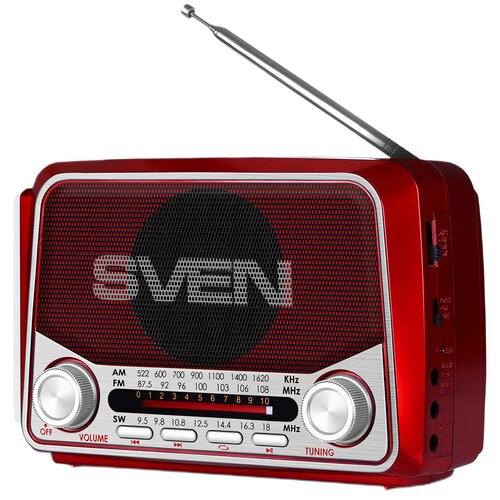 Radio SVEN SRP-525 Analogowe Przenośne Czerwony