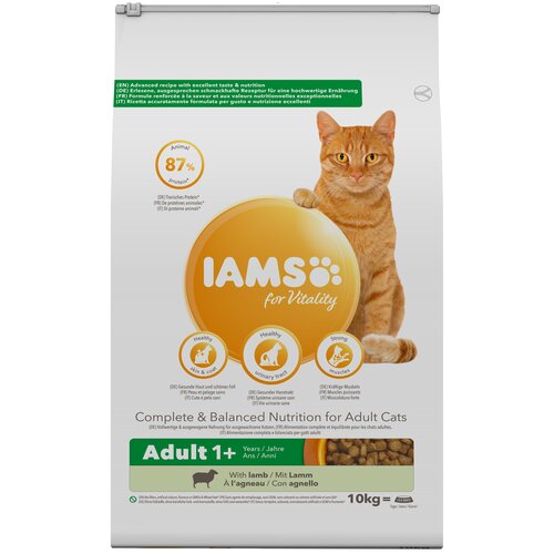Karma dla kota IAMS For Vitality Adult Jagnięcina 10 kg