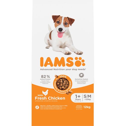 Karma dla psa IAMS ProActive Health Adult Small & Medium Breed Chicken 12 kg