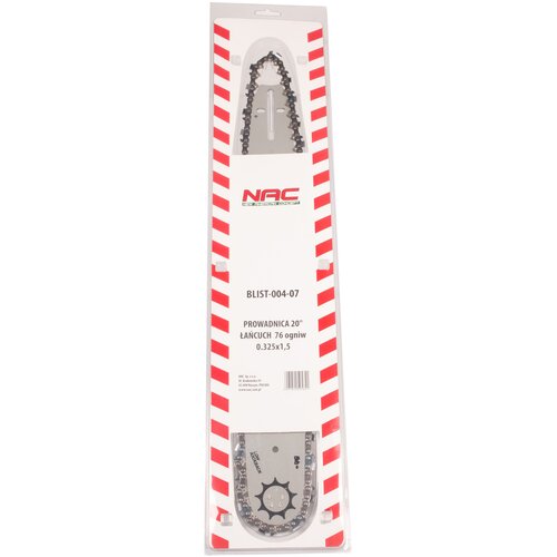 Zestaw NAC Prowadnica 20 50 cm + Łańcuch 76 Ogniw 0.325x1.5