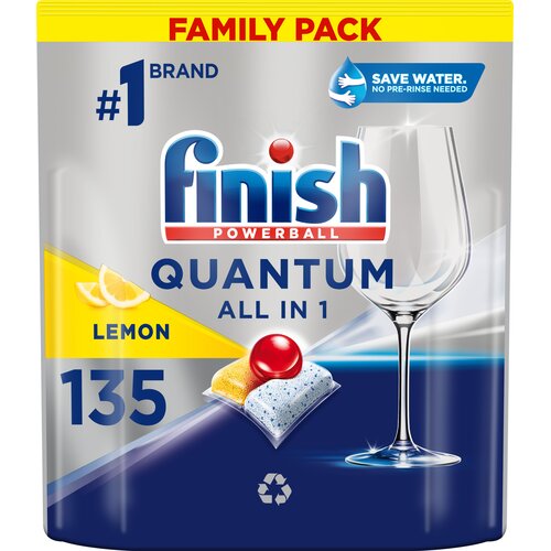 Kapsułki do zmywarek FINISH Powerball Quantum Lemon - 135 szt.