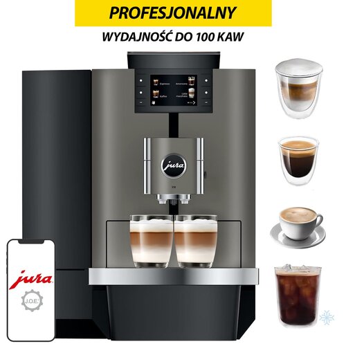 Ekspres JURA X10 Dark Inox (EA) Profesjonalny (Cold Brew)