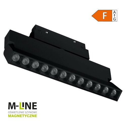 Reflektor szynowy DPM M-Line MTL-SPRL-12W-B Czarny