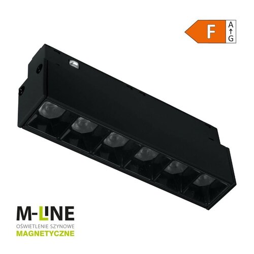 Reflektor szynowy DPM M-Line MTL-SPL-6W-B Czarny