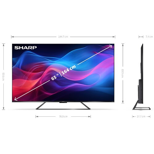 Telewizor SHARP 65GR8465E 65" LED 4K 144Hz Google TV Dolby Atmos Dolby Vision HDMI 2.1
