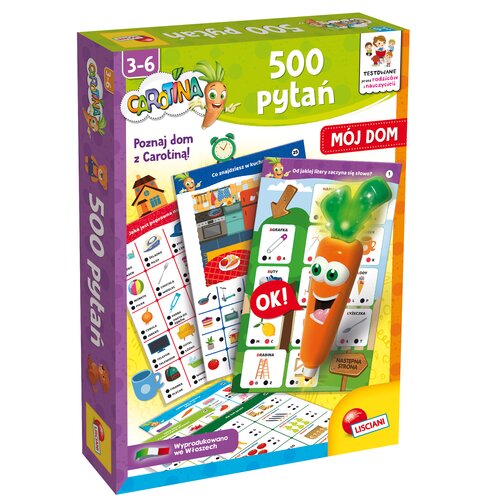Gra edukacyjna LISCIANI Carotina 500 pytań Mój dom 304-PL106721