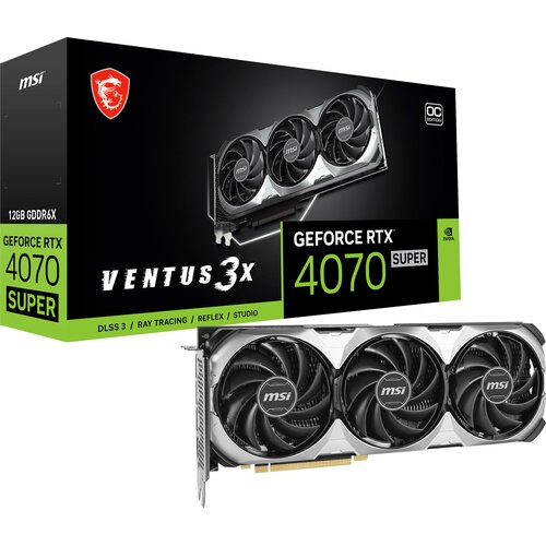 Karta graficzna MSI GeForce RTX 4070 Super Ventus 3X OC 12GB DLSS 3