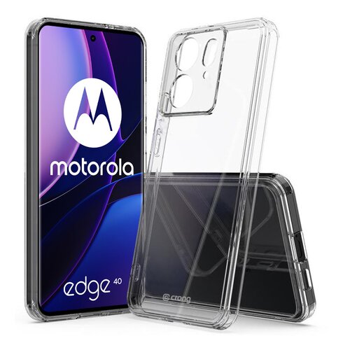 Etui CRONG Crystal Shield Cover do Motorola Edge 40 Przezroczysty