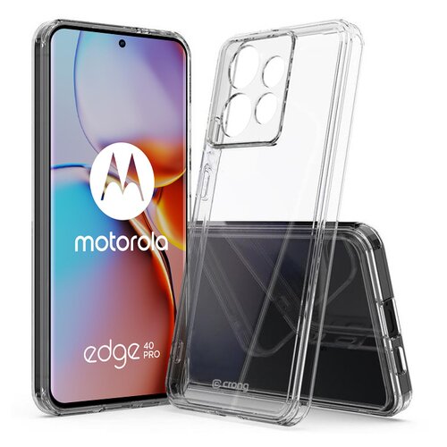 Etui CRONG Crystal Shield Cover do Motorola Edge 40 Pro Przezroczysty