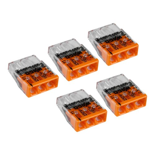 Zestaw szybkozłączek instalacyjnych DPM BMSZW13 3 x 0.5-2.5 mm2 Drut (5 szt.)