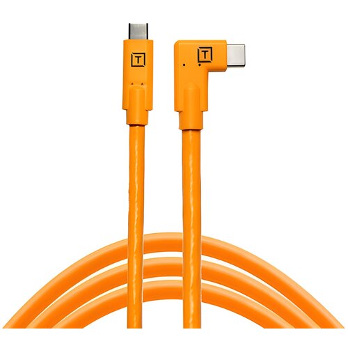 Kabel do tetheringu USB-C - USB-C TETHER TOOLS TetherPro Right Angle 4.6m, 5 Gb/s, 60W Pomarańczowy
