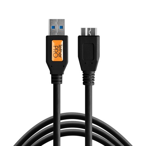 Kabel do tetheringu USB - Micro-B TETHER TOOLS Pro 4.6m, 5 Gb/s Czarny