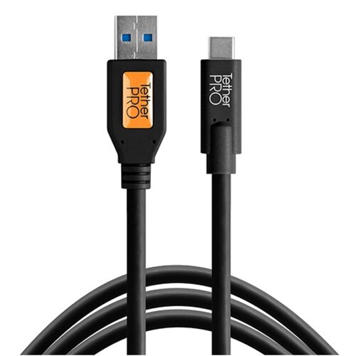 Kabel do tetheringu USB 3.0 - USB-C TETHER TOOLS Pro 4.6m 5 Gb/s Czarny
