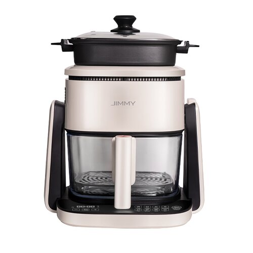 Air Fryer Frytkownica beztłuszczowa JIMMY AF3 z 360-stopniową cyrkulacją powietrza i z przezroczystą konstrukcją garnka