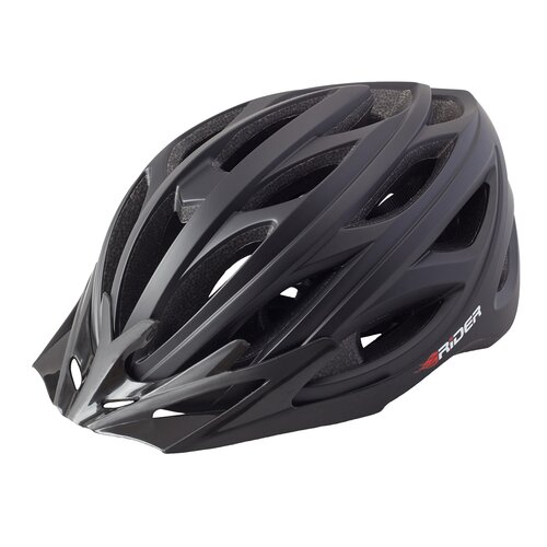 Kask rowerowy RIDER Shell Czarny MTB (rozmiar L/XL)