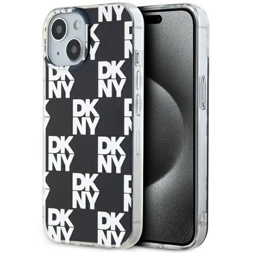 Etui DKNY IML Checkered Mono Pattern do Apple iPhone 13/14/15 Czarny