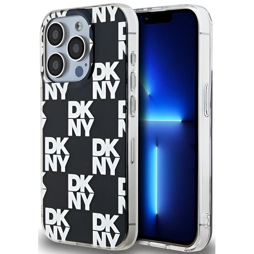 Etui DKNY IML Checkered Mono Pattern do Apple iPhone 15 Pro Max Czarny