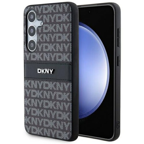 Etui DKNY Leather Mono Stripe & Metal Logo do Samsung Galaxy S24+ Czarny