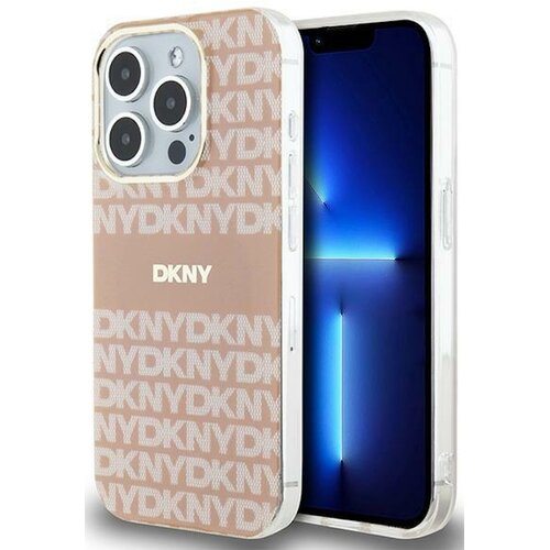 Etui DKNY Hardcase IML Mono & Stripe do Apple iPhone 13 Pro/13 Różowy