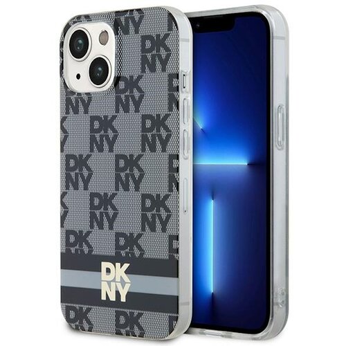 Etui DKNY Hardcase IML Checkered Mono Pattern & Printed Stripes do Apple iPhone 13/14/15 Czarny